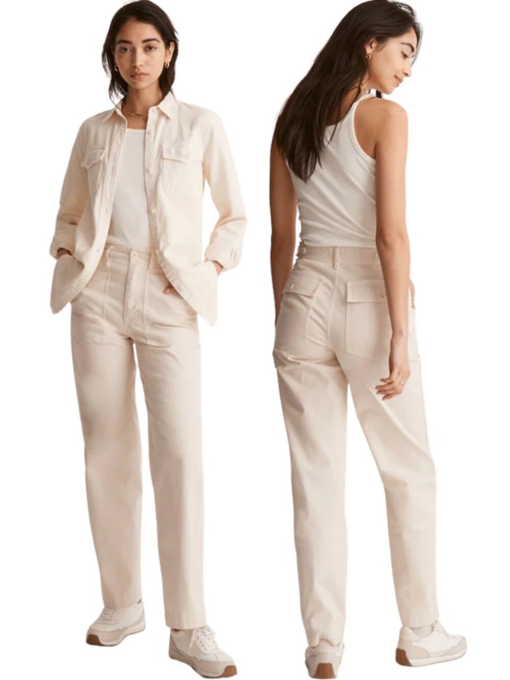 Madewell The Perfect Vintage Wide-Leg Pant: Utility Edition Women's 29 Linen Tan